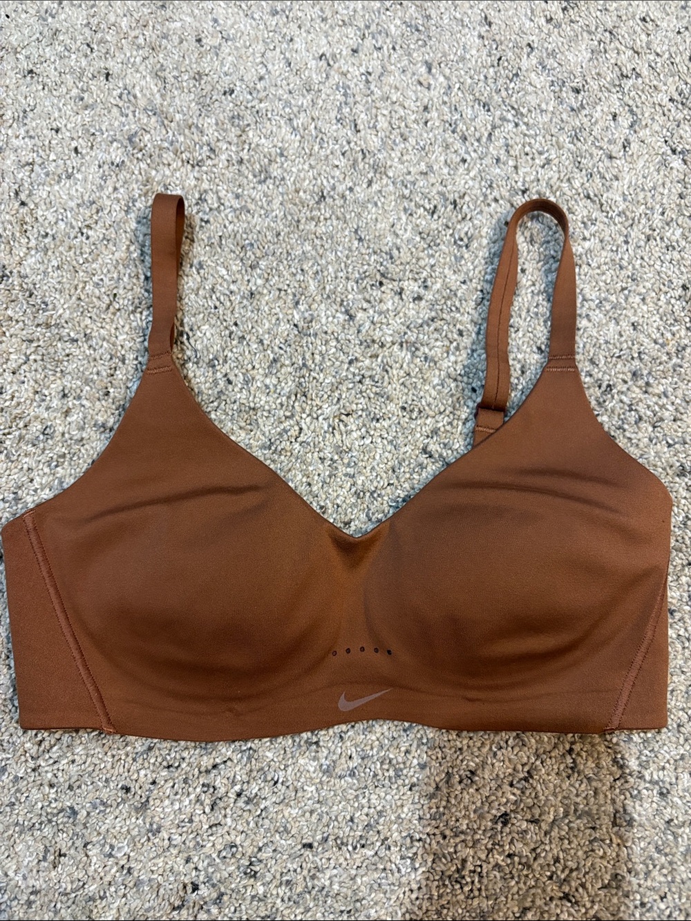 Nike Women's Brown Wireless Low-Impact Sports Bra